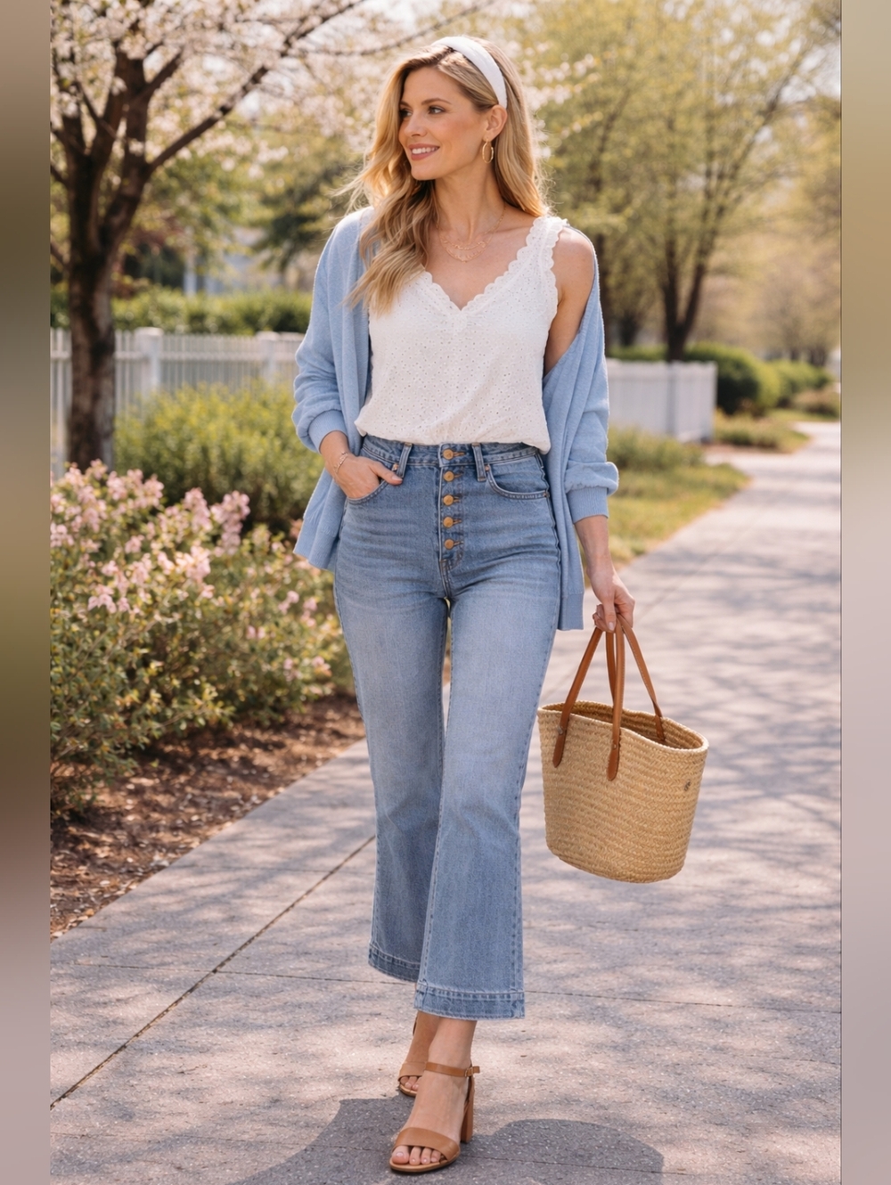 NWOT Cabi Palm Beach Crop in the "Dream Weaver Wash"